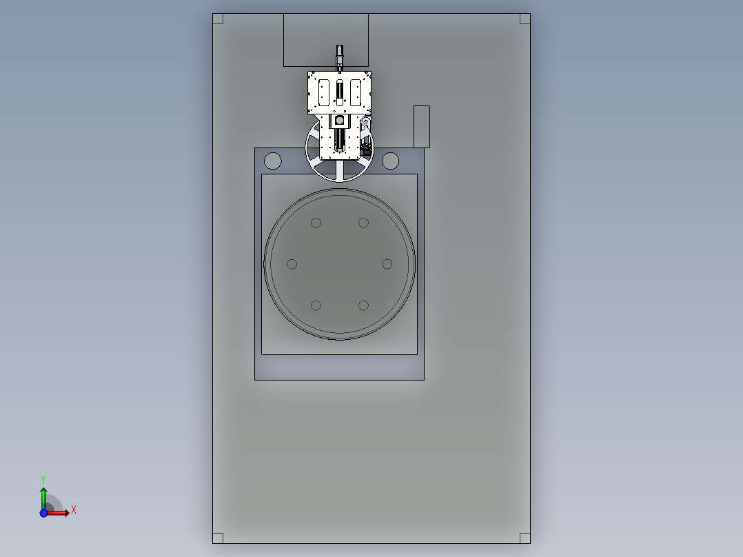 轮毂压铸放网机sw2020可编辑前视图