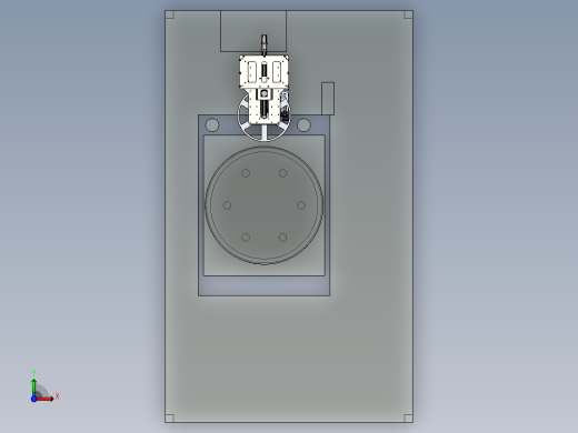 轮毂压铸放网机sw2020可编辑前视缩略图