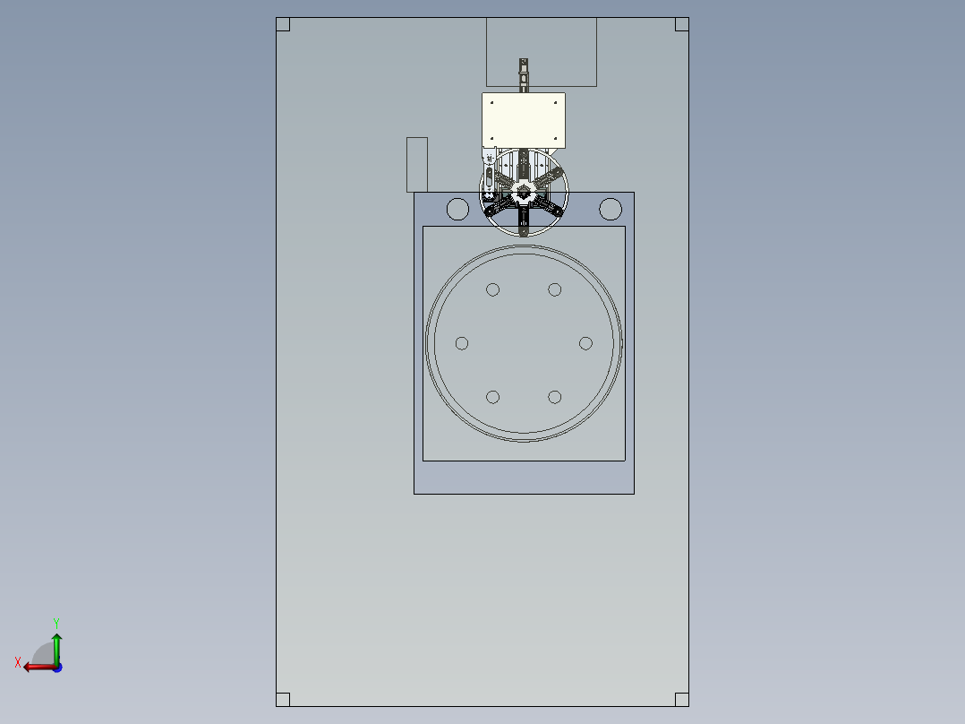 轮毂压铸放网机sw2020可编辑后视图