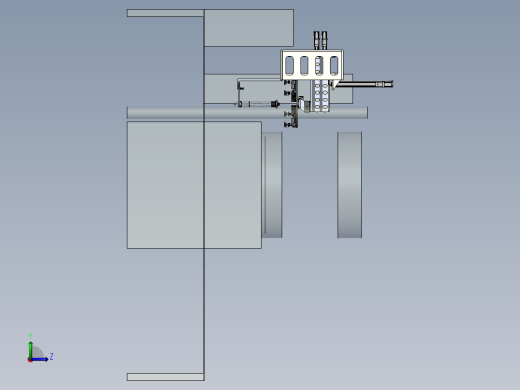 轮毂压铸放网机sw2020可编辑左视缩略图