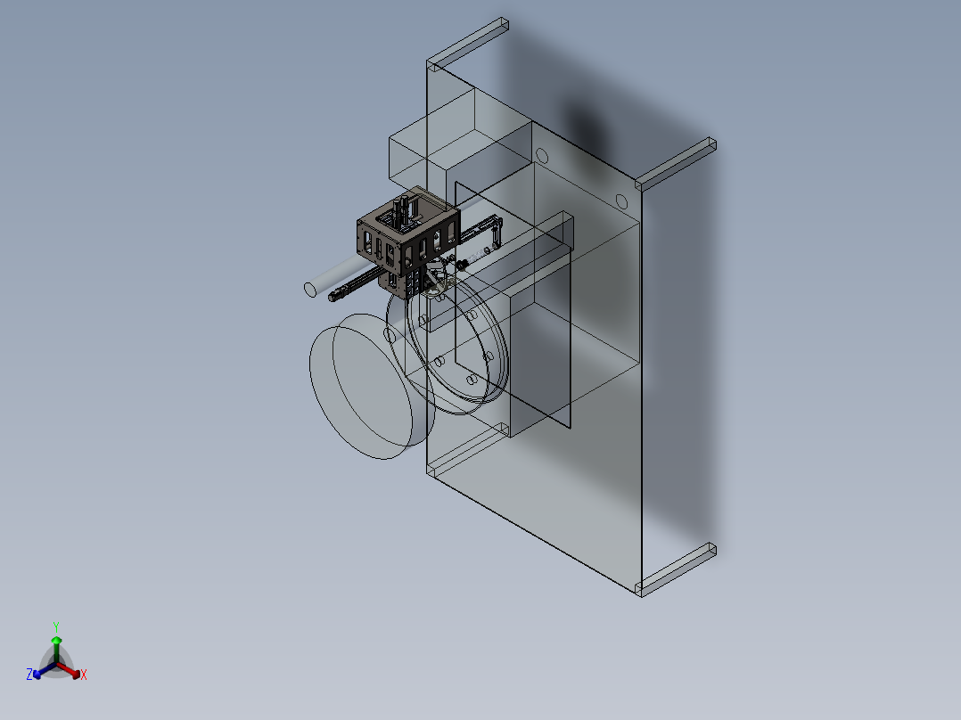轮毂压铸放网机sw2020可编辑正等轴测图