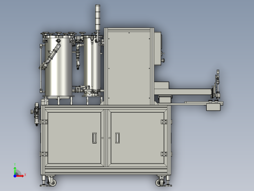 蓄电池封盖自动点胶机3D模型前视缩略图