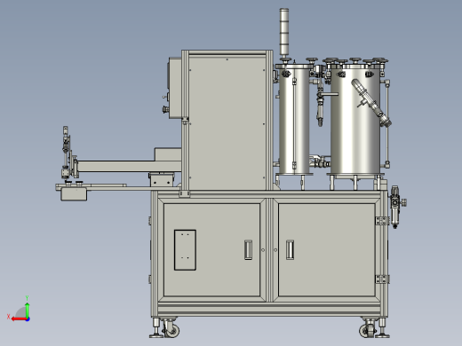 蓄电池封盖自动点胶机3D模型后视缩略图
