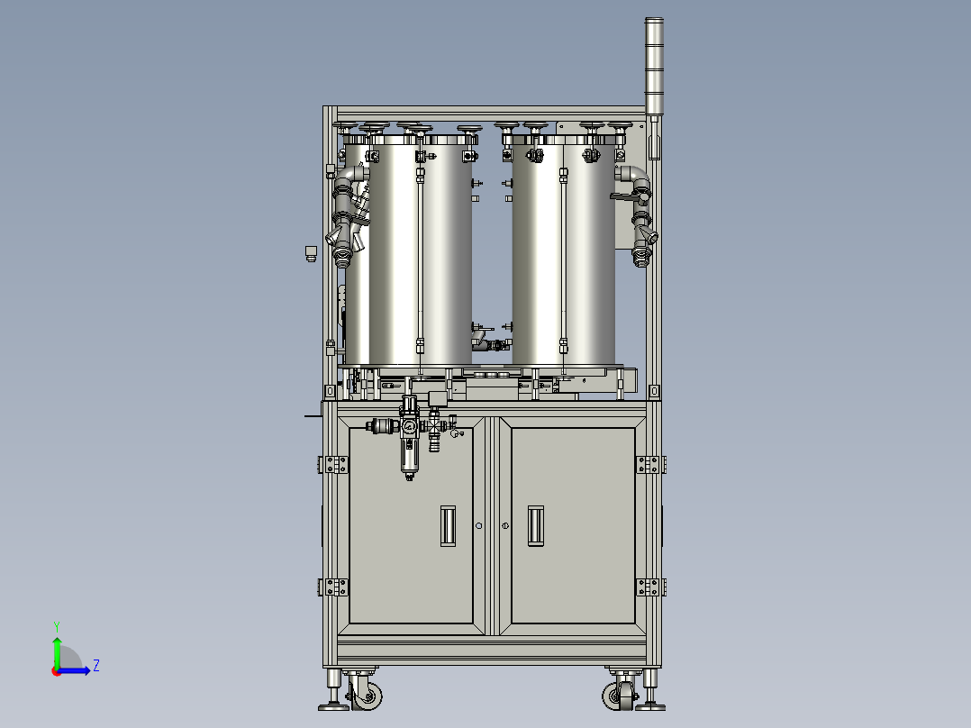 蓄电池封盖自动点胶机3D模型左视图