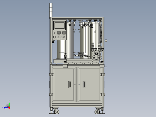 蓄电池封盖自动点胶机3D模型右视缩略图