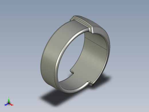 solidworks portal glados戒指造型设计正等轴测缩略图