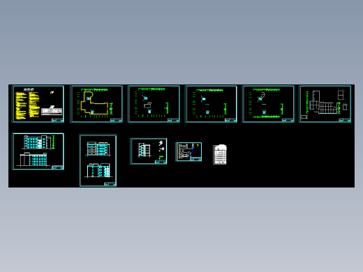 【四层】3458平米活动中心科技楼（计算书、建筑、结构图）