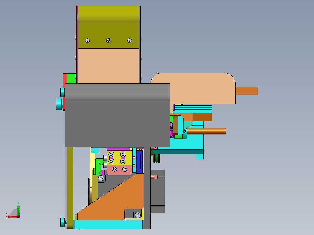 H554 全自动扎把机后视图
