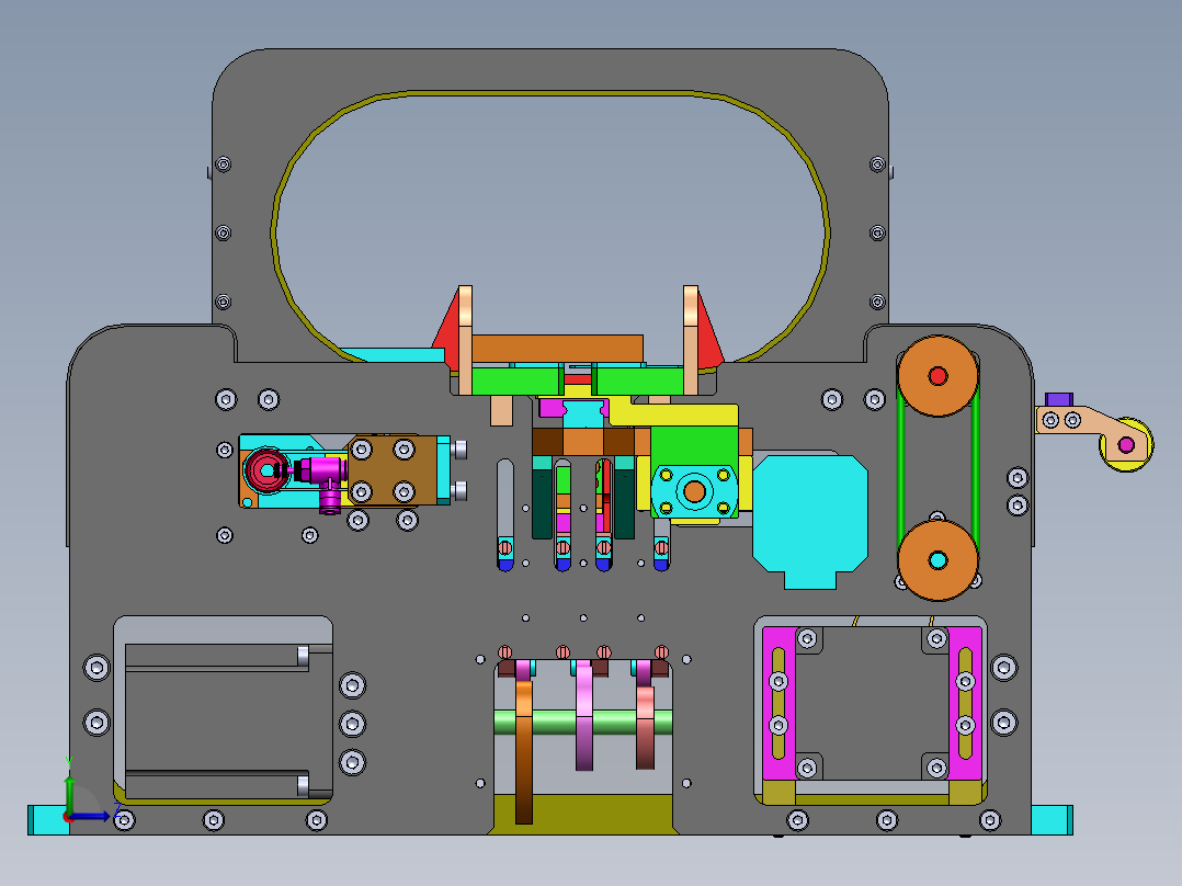 H554 全自动扎把机左视图