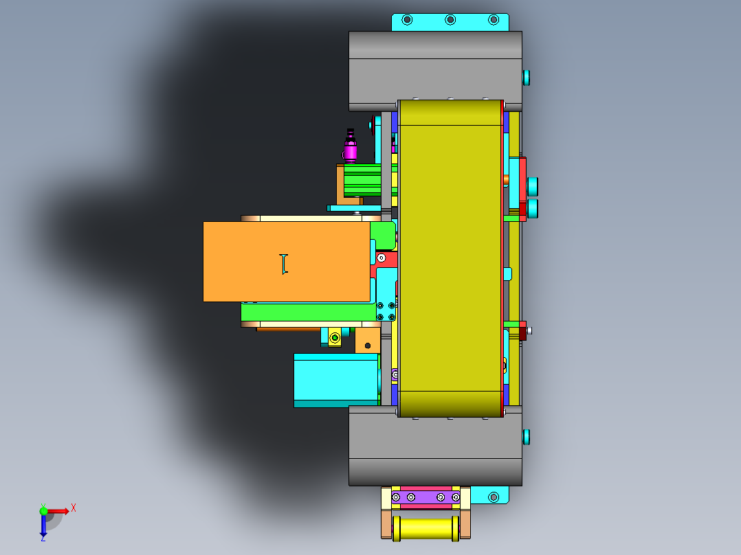 H554 全自动扎把机俯视图