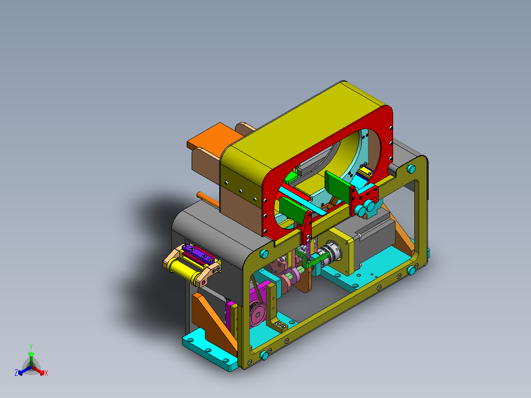 H554 全自动扎把机正等轴测图