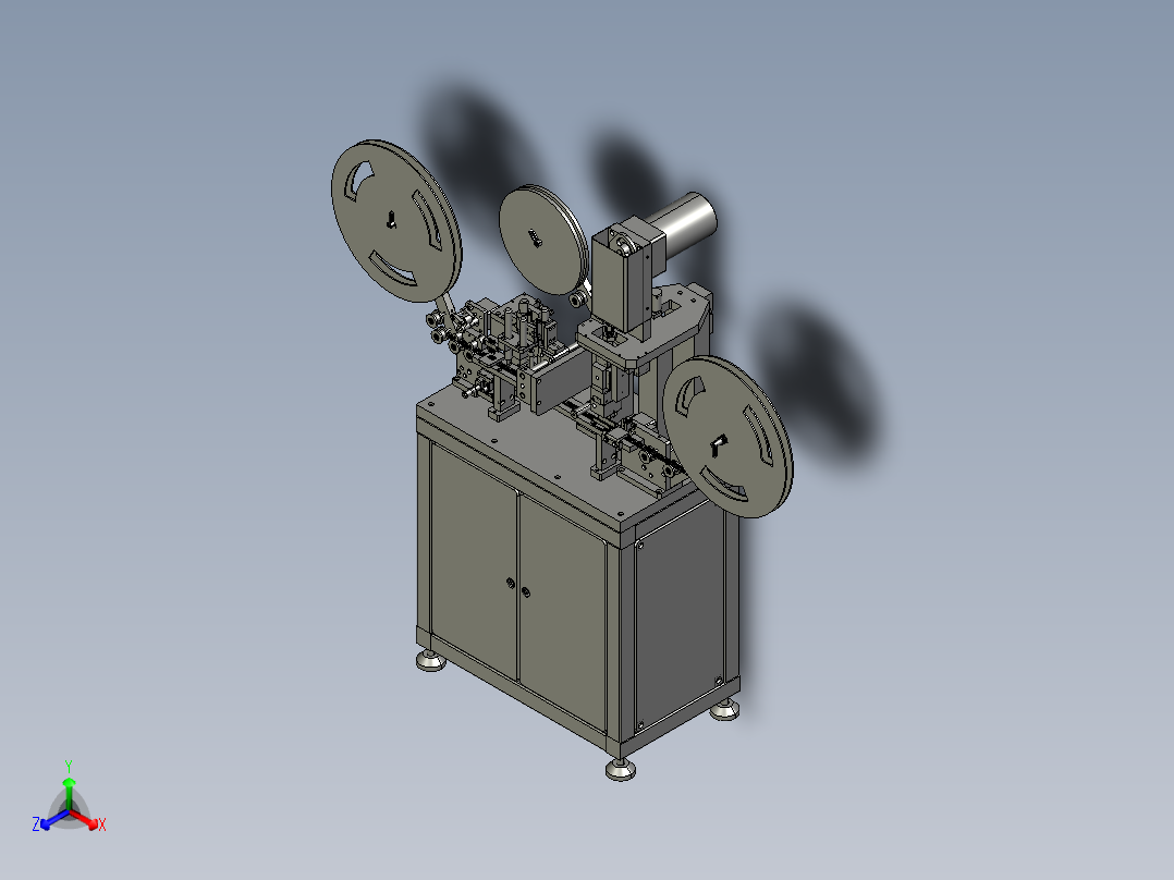 自动化IC测试热封膜机3D图纸 机械设计参考资料设计素材