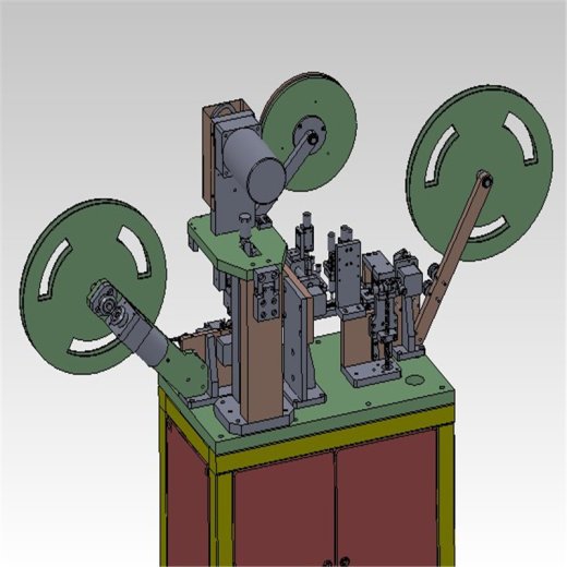 自动化IC测试热封膜机3D图纸 机械设计参考资料设计素材缩略图