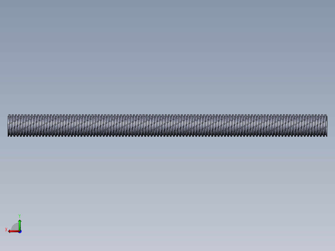 公制 （ISO） 梯形螺钉-TR14x2x200.SLDPRT后视图