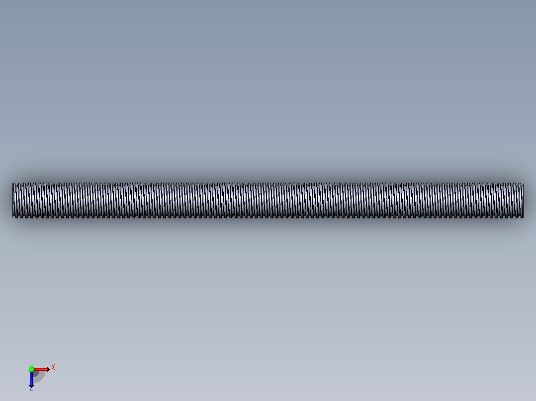 公制 （ISO） 梯形螺钉-TR14x2x200.SLDPRT俯视图