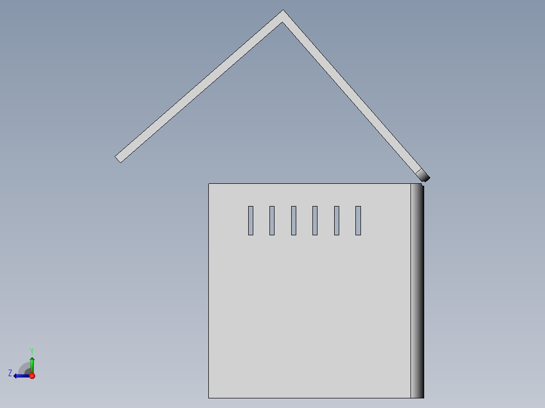 微生物的分隔培育装置右视图