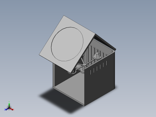 微生物的分隔培育装置正等轴测缩略图