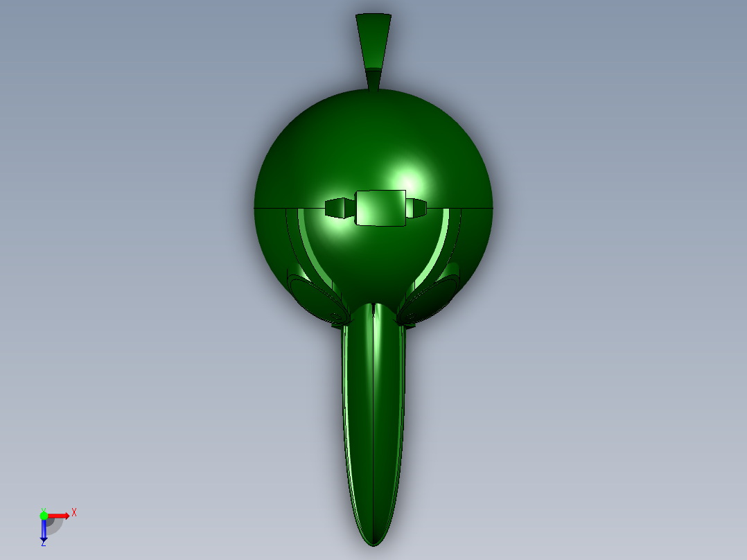 愤怒的小鸟+(绿色)俯视图