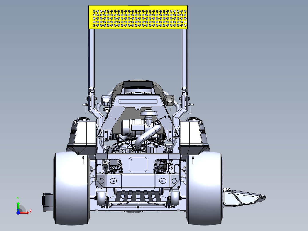 割草机模型前视图