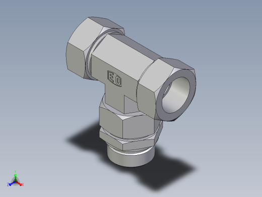 卡套式工业通用硬管接头EO_Assembled_adjustable_standpipe_branch_tee_EVT35LR71