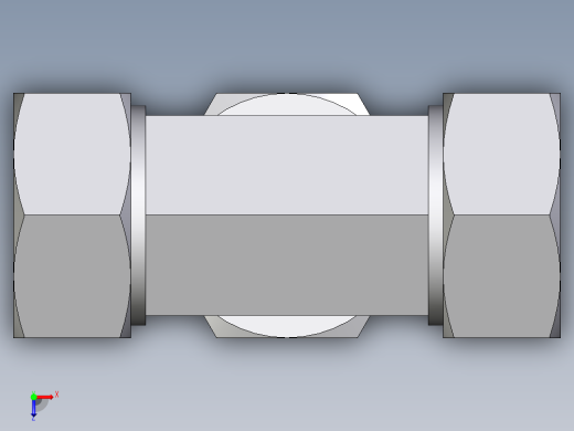 卡套式工业通用硬管接头EO_Assembled_adjustable_standpipe_branch_tee_EVT35LR71俯视缩略图