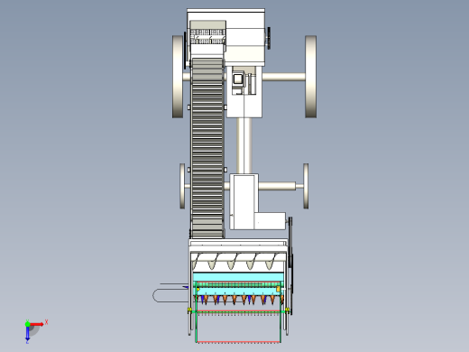 大豆收获机三维模型俯视缩略图