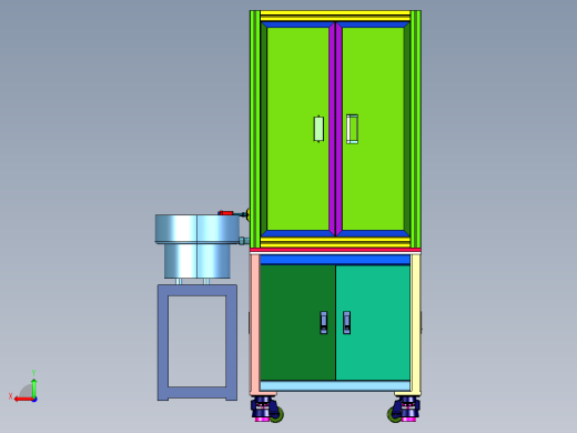 电机系统压装平键装置后视缩略图