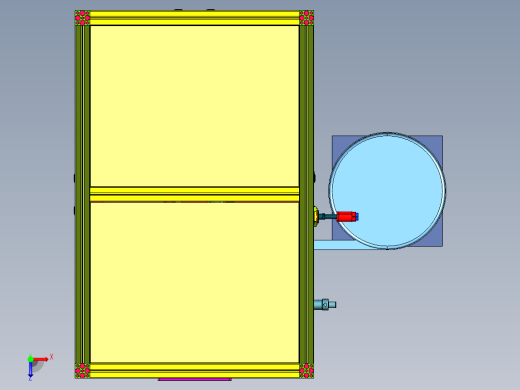 电机系统压装平键装置俯视缩略图
