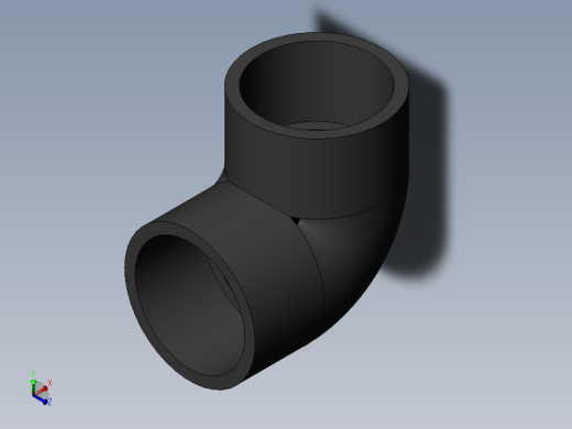 PVC管件-2in_Elbow正等轴测缩略图