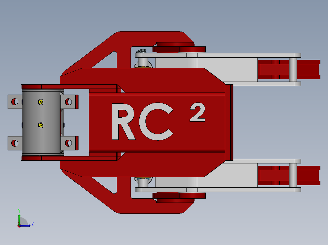 机械爪 3D图纸 (8)左视图