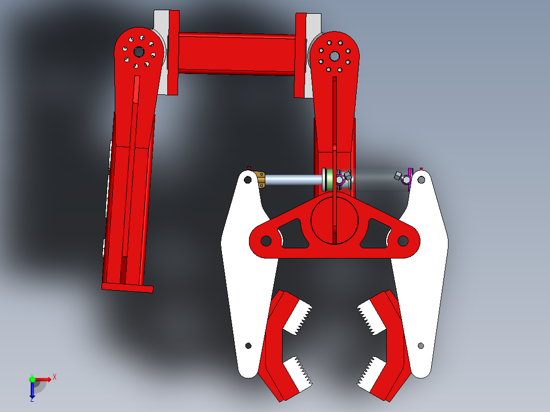 机械爪 3D图纸 (8)俯视图