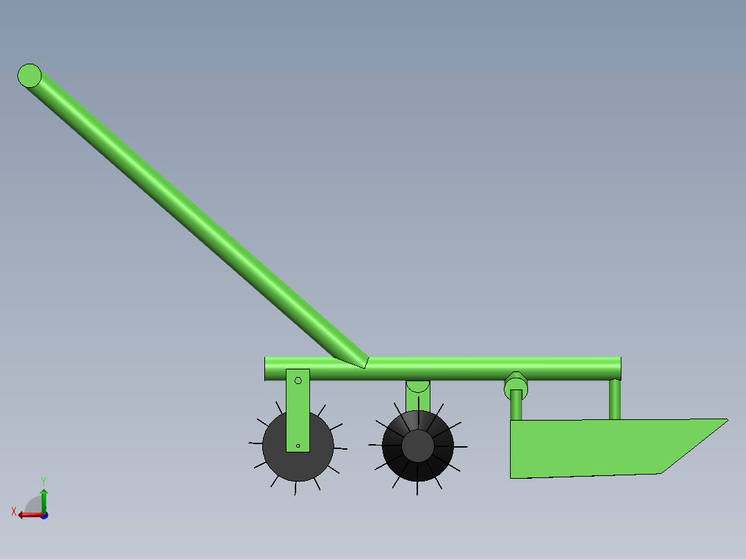 康诺维德水稻除草机后视图