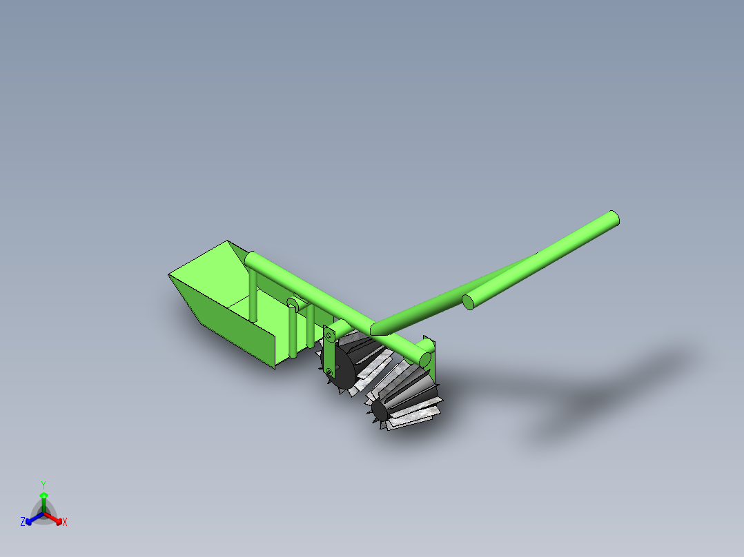 康诺维德水稻除草机正等轴测图