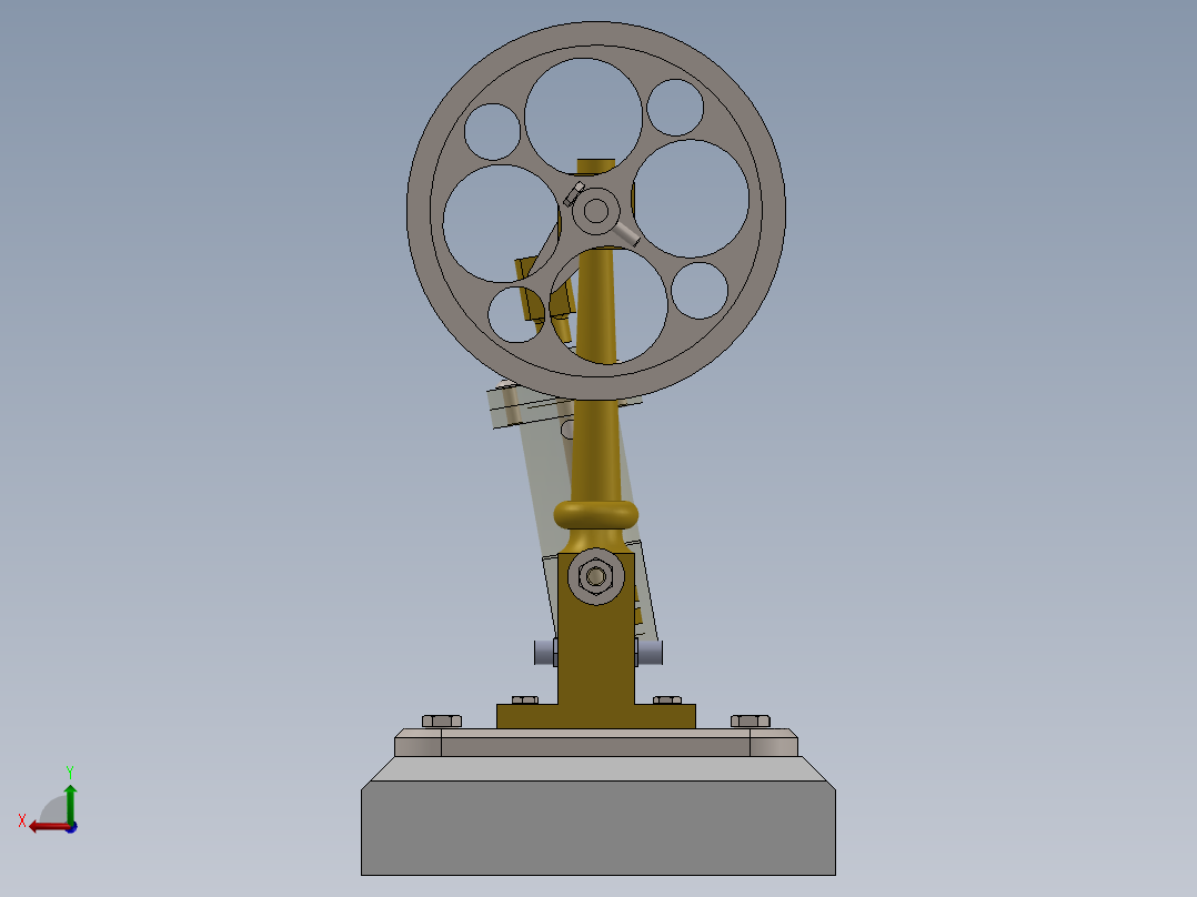 圆柱振荡器后视图