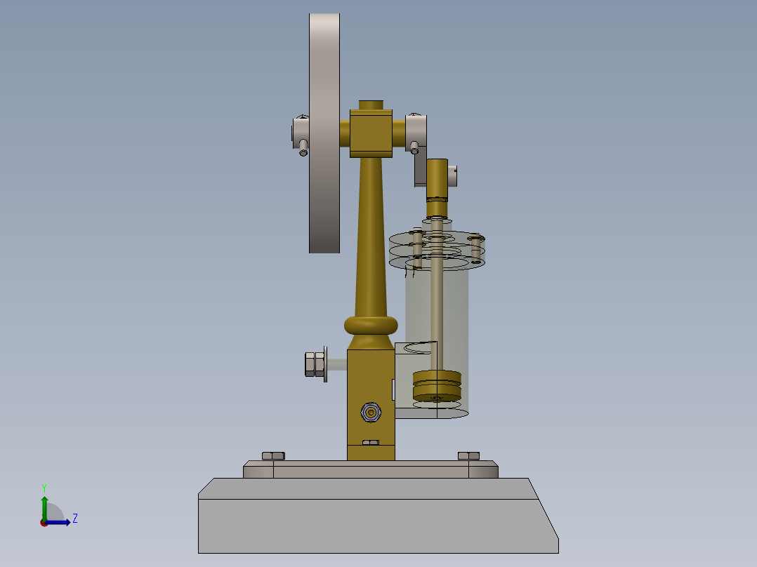 圆柱振荡器左视图
