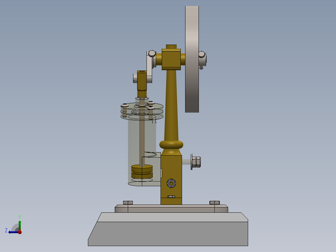 圆柱振荡器右视图