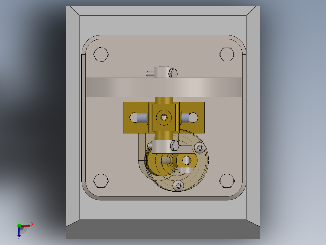圆柱振荡器俯视图