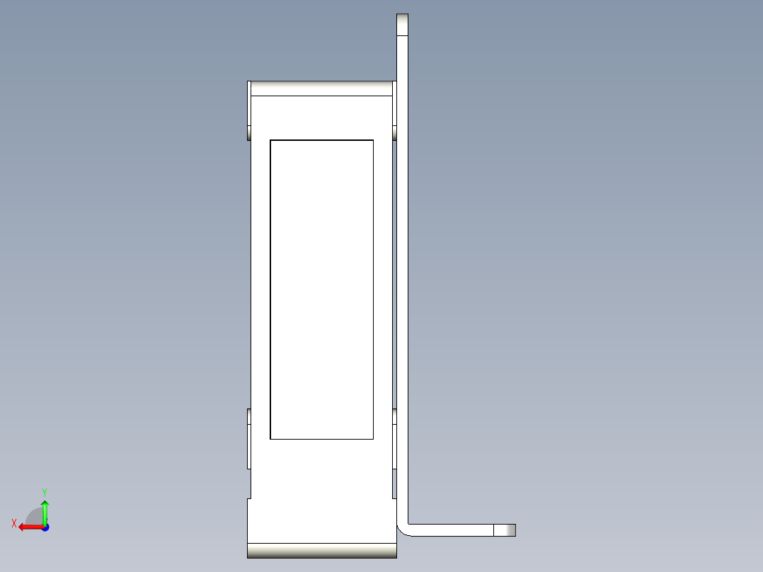 基恩士LX2-13T_kc图纸模型后视图