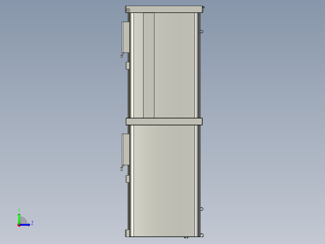 垃圾运输箱左视图