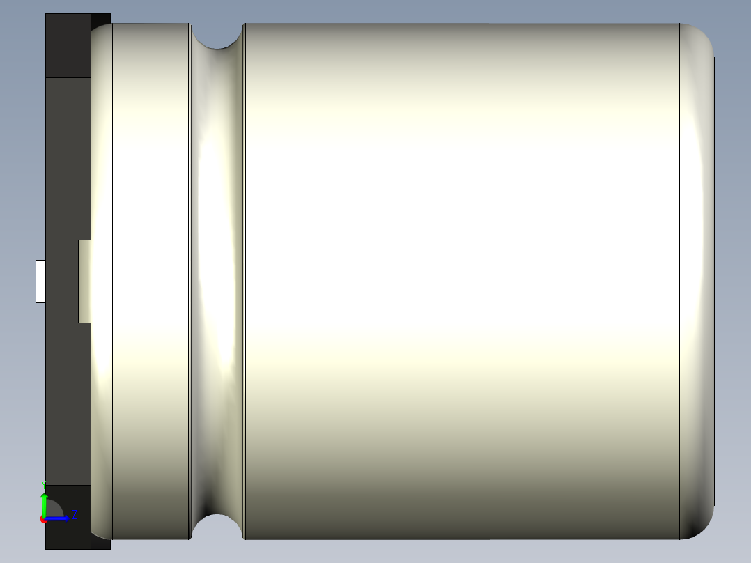 SMD 电容器左视图