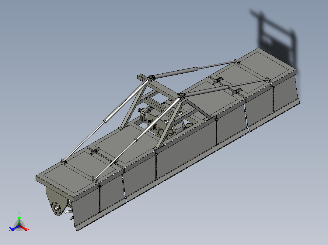 农业旋耕机3D数模图纸 STP格式