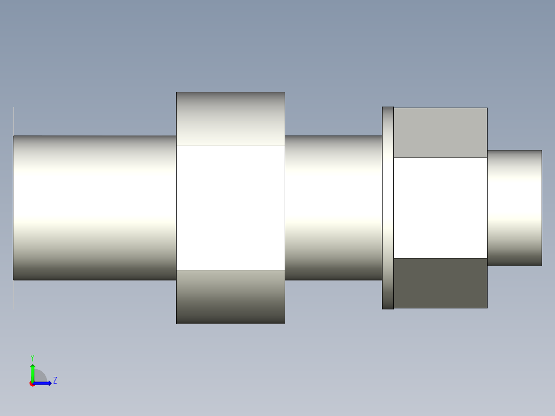 惰輪梢PID-3D多系列多零件图纸模型左视图