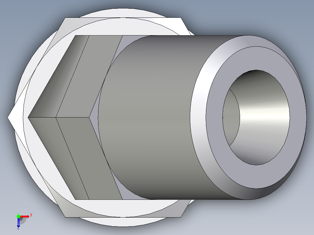 卡套式工业通用硬管接头EO_Adjustable_locknut_45_deg_elbow_VEE06SMOMDCF俯视图