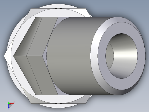 卡套式工业通用硬管接头EO_Adjustable_locknut_45_deg_elbow_VEE06SMOMDCF俯视缩略图