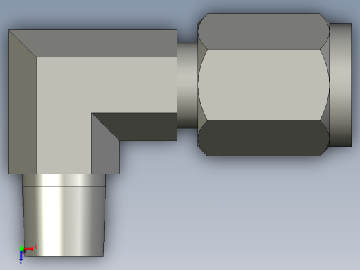 卡套式工业通用硬管接头4_cbu-s俯视缩略图