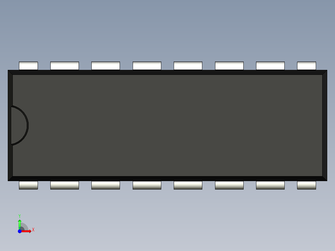 集成电路封装-MS-001BB前视图