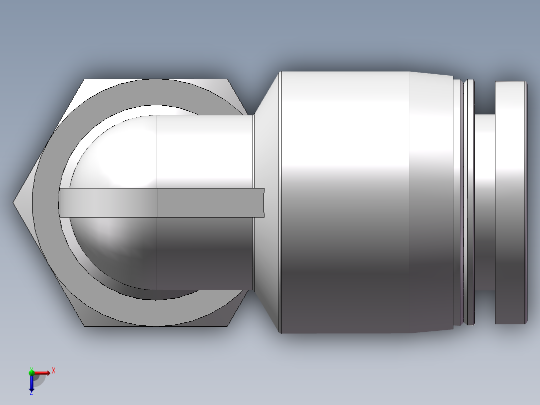 螺纹弯通APLF10-G01（1分10厘内螺纹）俯视图
