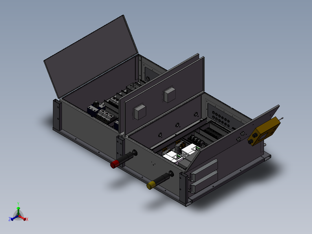 SMAA2003电箱电气控制柜正等轴测图