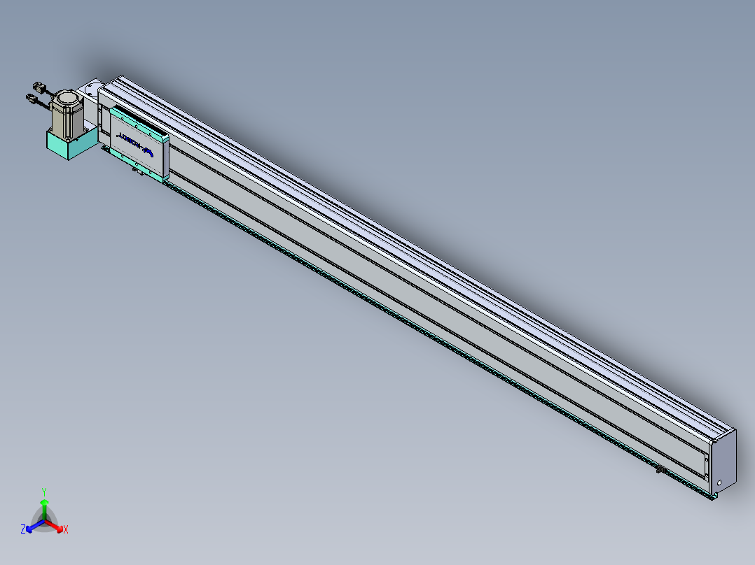 威洛博VBC同步带传动一无尘环境VBC14-L45-S1550-BLU-ZP40-C3主视图