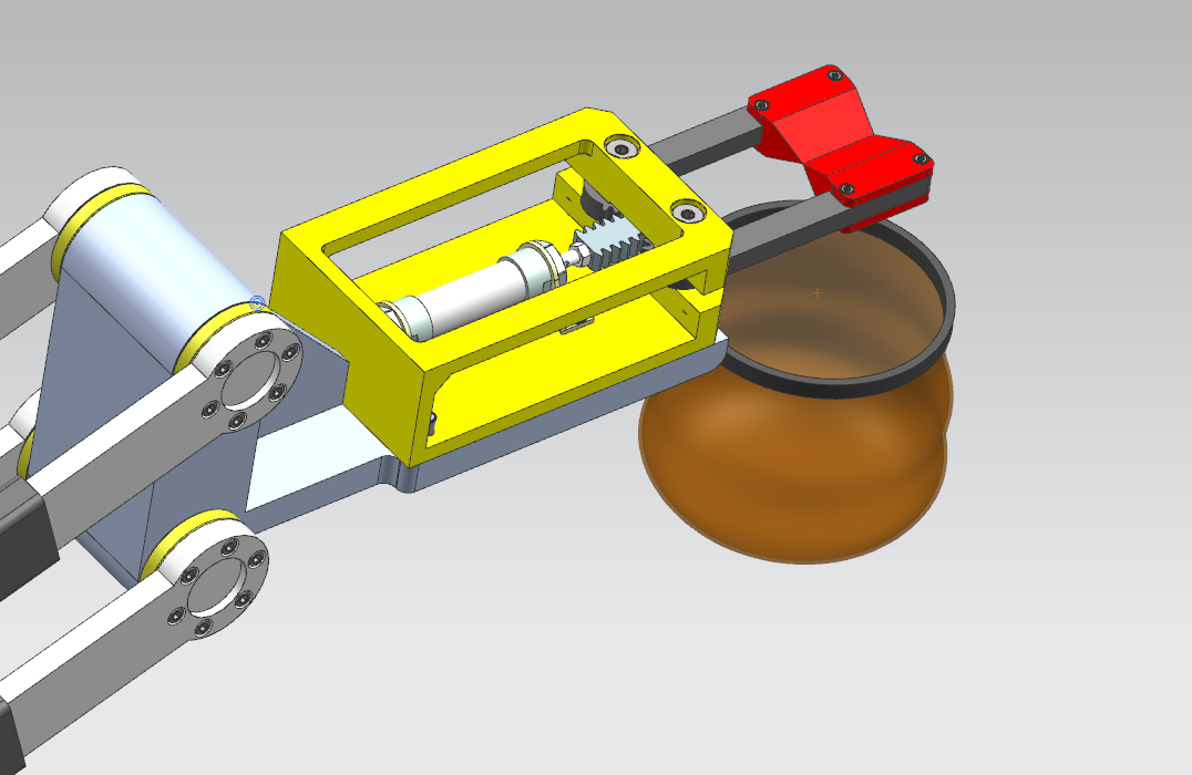 果蔬采摘机械臂及末端执行器ug12